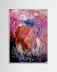 Fiery Field – Fine Art -taidejuliste, abstrakti niittyaihe, Jenni Pennanen Art