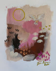Pöllö aiheet 4kpl-sarja - Jenni Pennanen Art