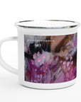 Tiger and floral -enamel mug - Jenni Pennanen Art