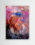 Fiery Field – Fine Art -taidejuliste, abstrakti niittyaihe, Jenni Pennanen Art