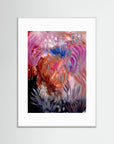Fiery Field – Fine Art -taidejuliste, abstrakti niittyaihe, Jenni Pennanen Art