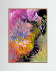 River Field – Fine Art -taidejuliste, abstrakti niittyaihe joenvarresta, Jenni Pennanen Art