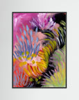 River Field – Fine Art -taidejuliste, abstrakti niittyaihe joenvarresta, Jenni Pennanen Art