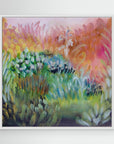 Candy Field, kehystetty canvas-taulu valkoisella kehyksellä