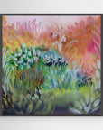 Candy Field, kehystetty canvas-taulu mustalla kehyksellä