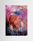 Fiery Field – Fine Art -taidejuliste, abstrakti niittyaihe, Jenni Pennanen Art