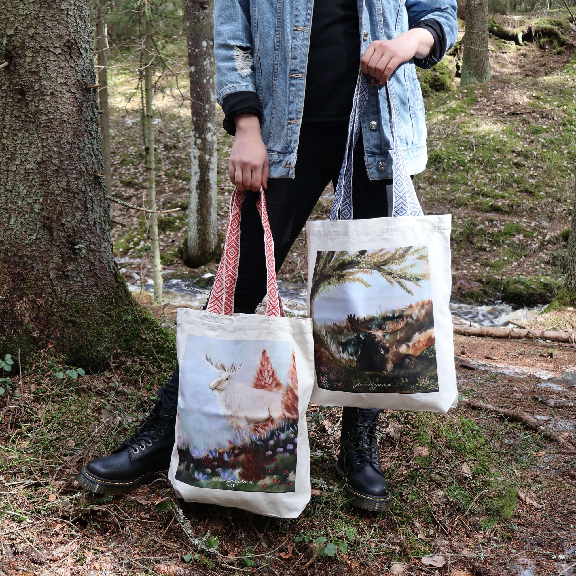 Puuvillakassi lahjakortti - Jenni Pennanen Art