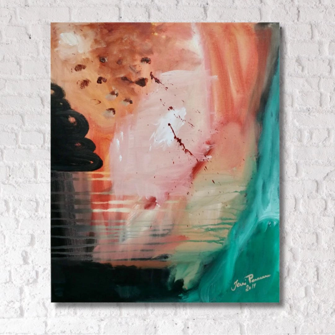 Abstrakti maalaus – Evolution – Jenni Pennanen Art