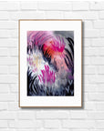Dusk Field – Fine Art -taidejuliste, abstrakti niittyaihe, Jenni Pennanen Art