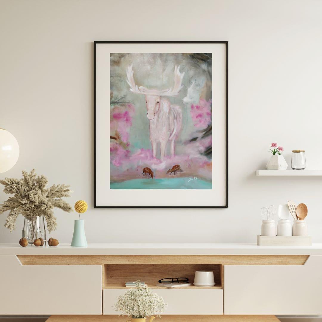 Hirvi, juliste - Jenni Pennanen Art