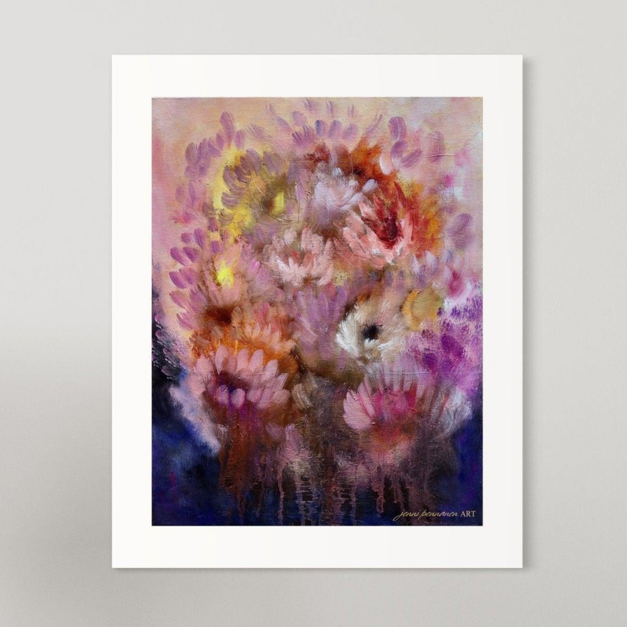 BLOSSOM - kukka-aiheinen taidejuliste - Jenni Pennanen Art