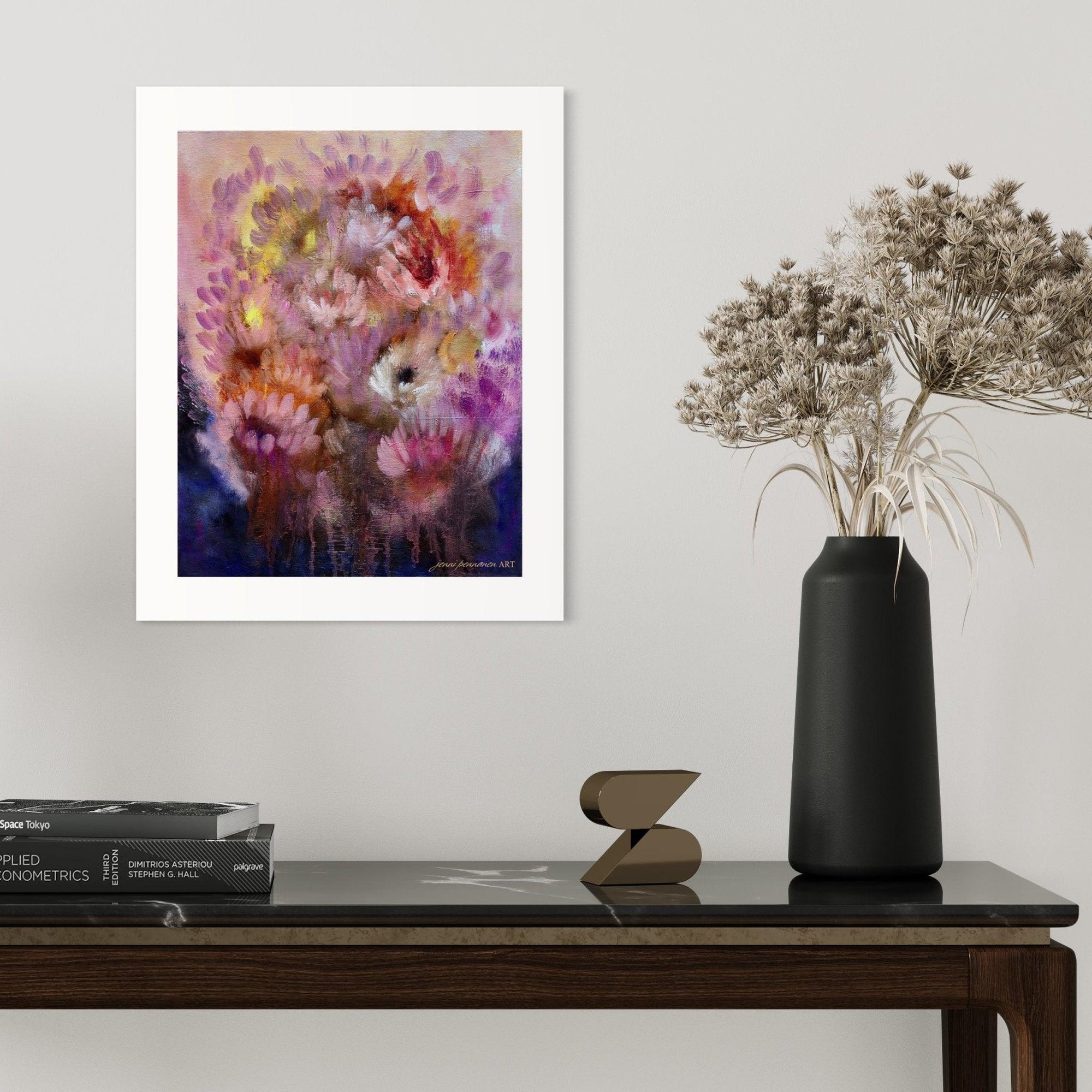 BLOSSOM - kukka-aiheinen taidejuliste - Jenni Pennanen Art