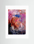Fiery Field – Fine Art -taidejuliste, abstrakti niittyaihe, Jenni Pennanen Art