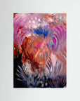 Fiery Field – Fine Art -taidejuliste, abstrakti niittyaihe, Jenni Pennanen Art