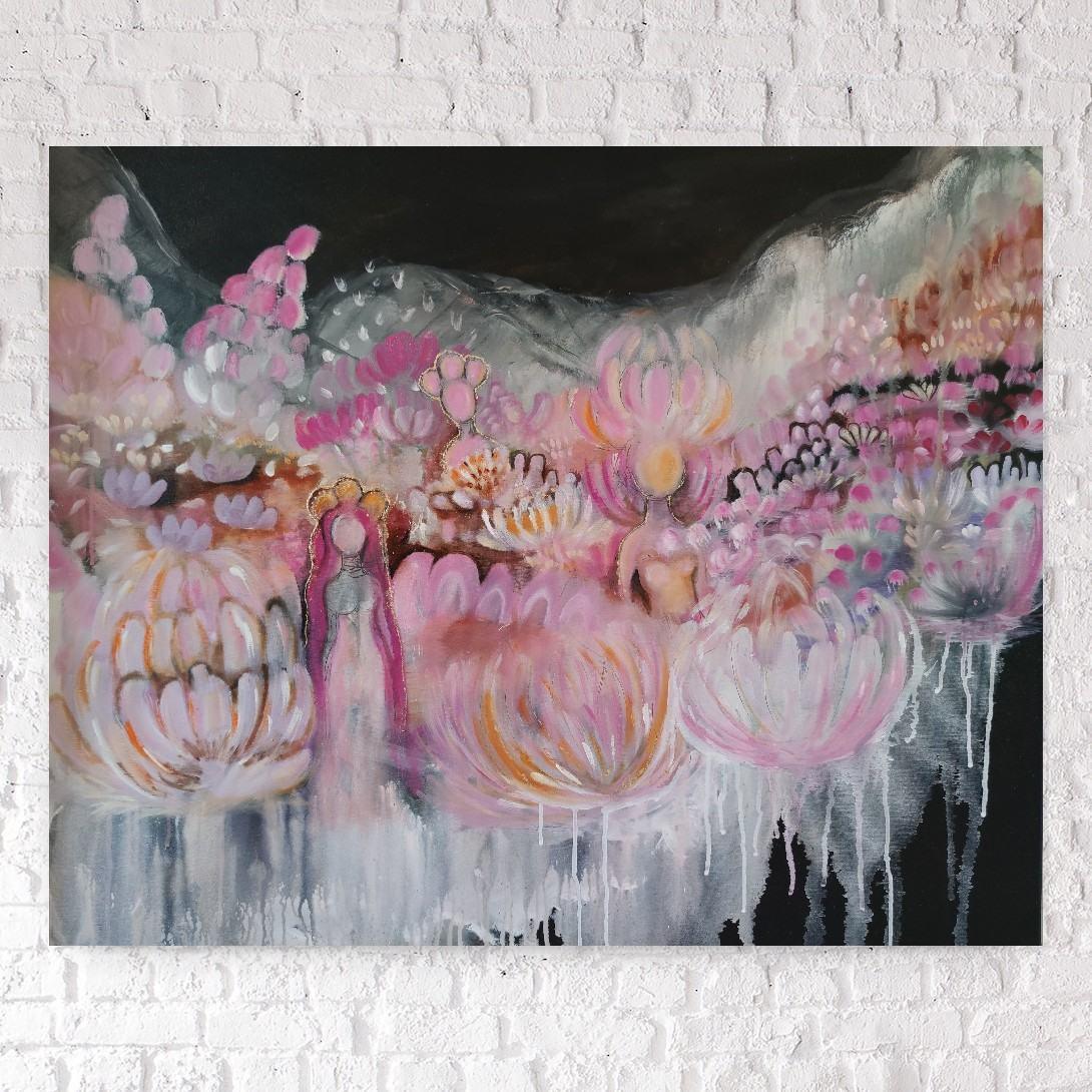 taideteos-FLOWER QUEENS - Jenni Pennanen Art