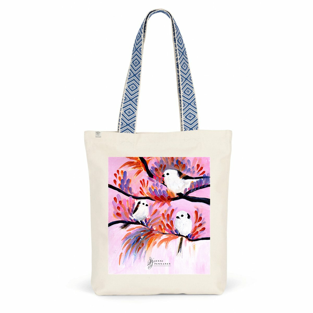  Colorful Tree with Cute Birds Design - front_0