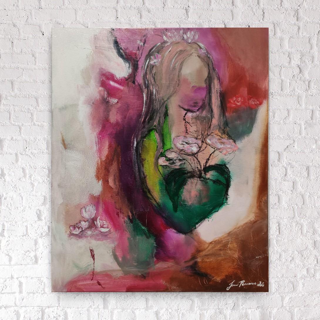 taideteos-GODDESS OF THE PLANTS - Jenni Pennanen Art