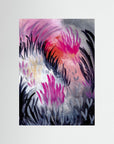 Dusk Field – Fine Art -taidejuliste, abstrakti niittyaihe, Jenni Pennanen Art