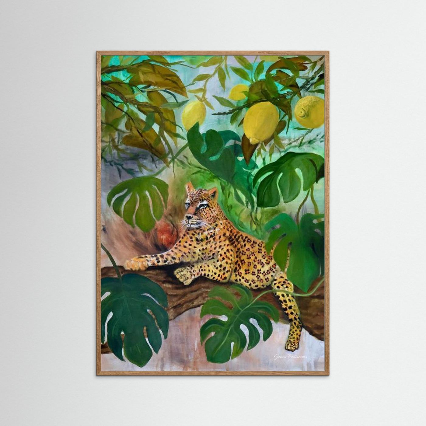 Cat in the lemon tree