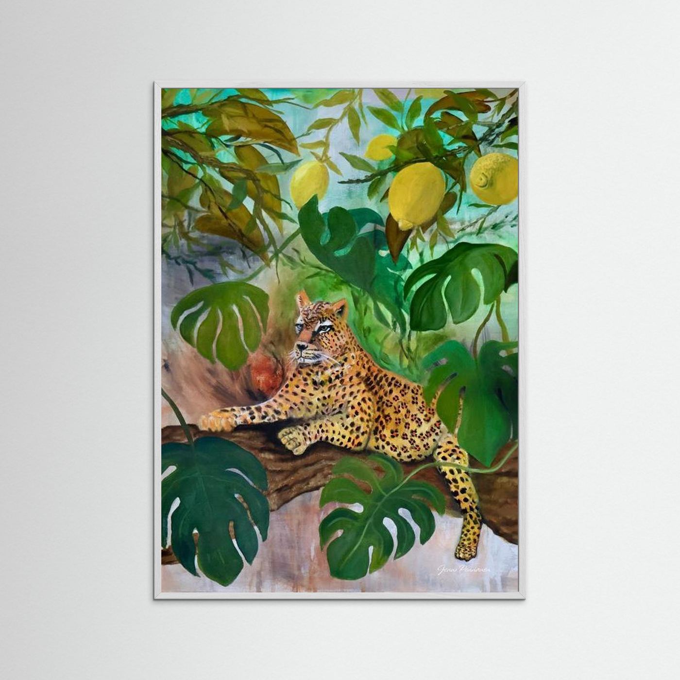 Cat in the lemon tree