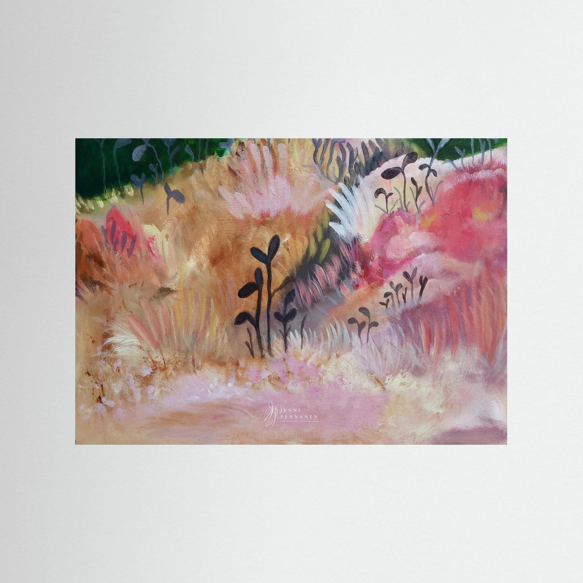 Rosy field fine art print