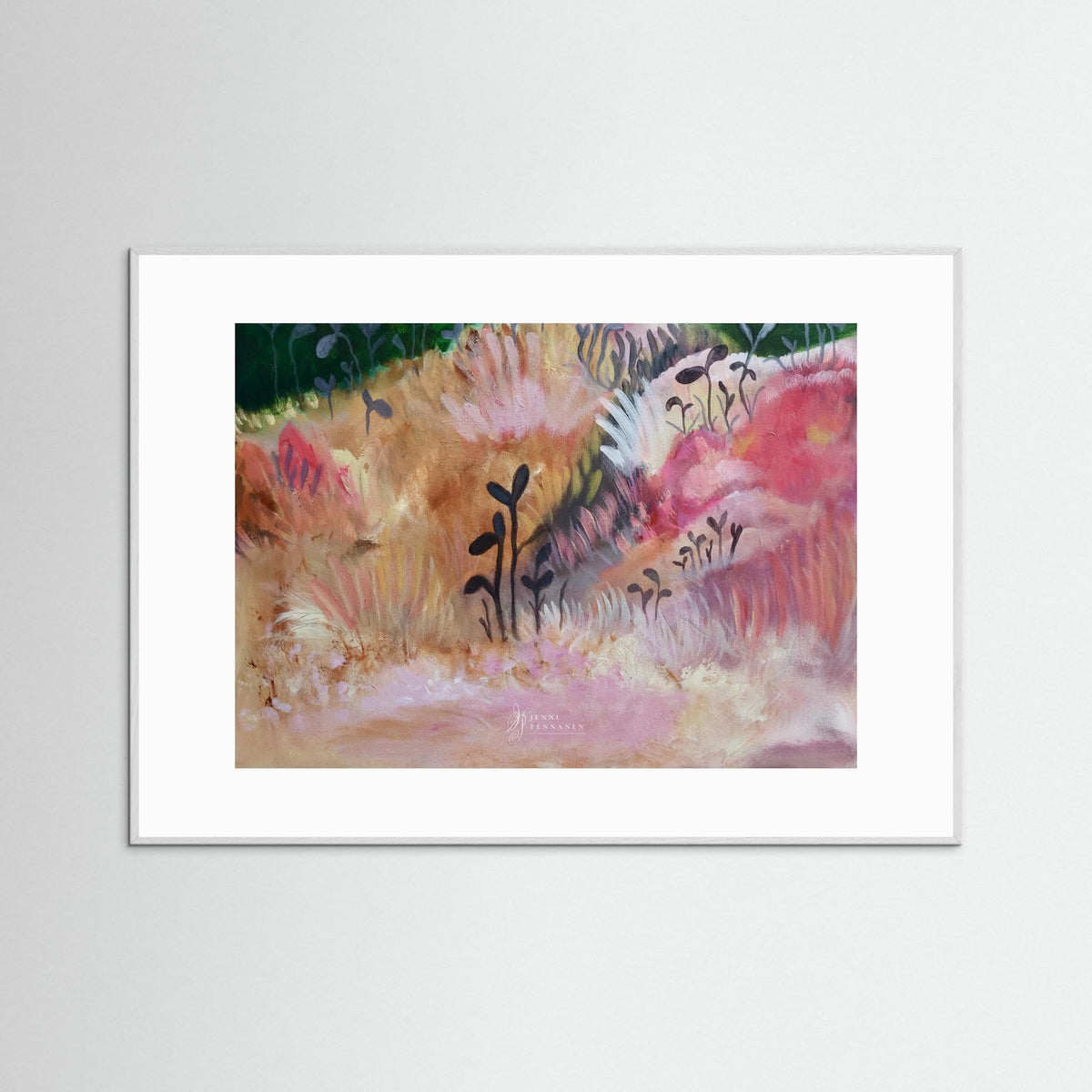 Rosy field fine art print
