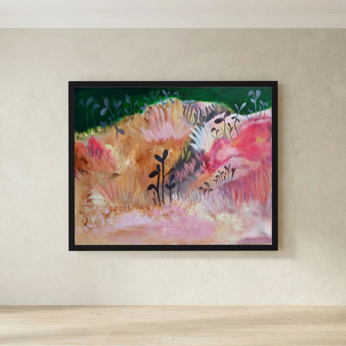 Rosy field fine art print