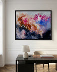 Lush Field – Fine Art -taidejuliste, abstrakti niittyaihe, Jenni Pennanen Art