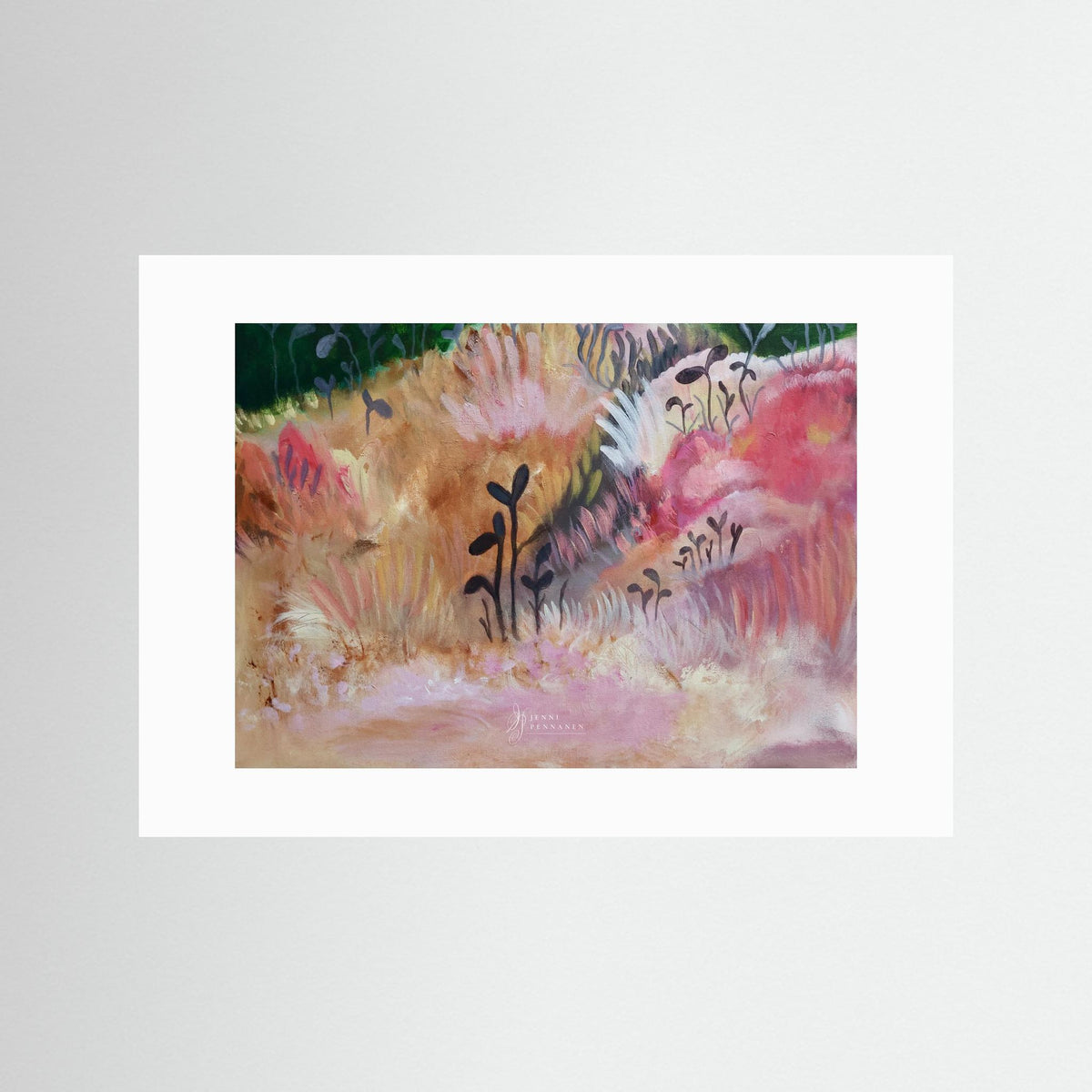 Rosy field fine art print