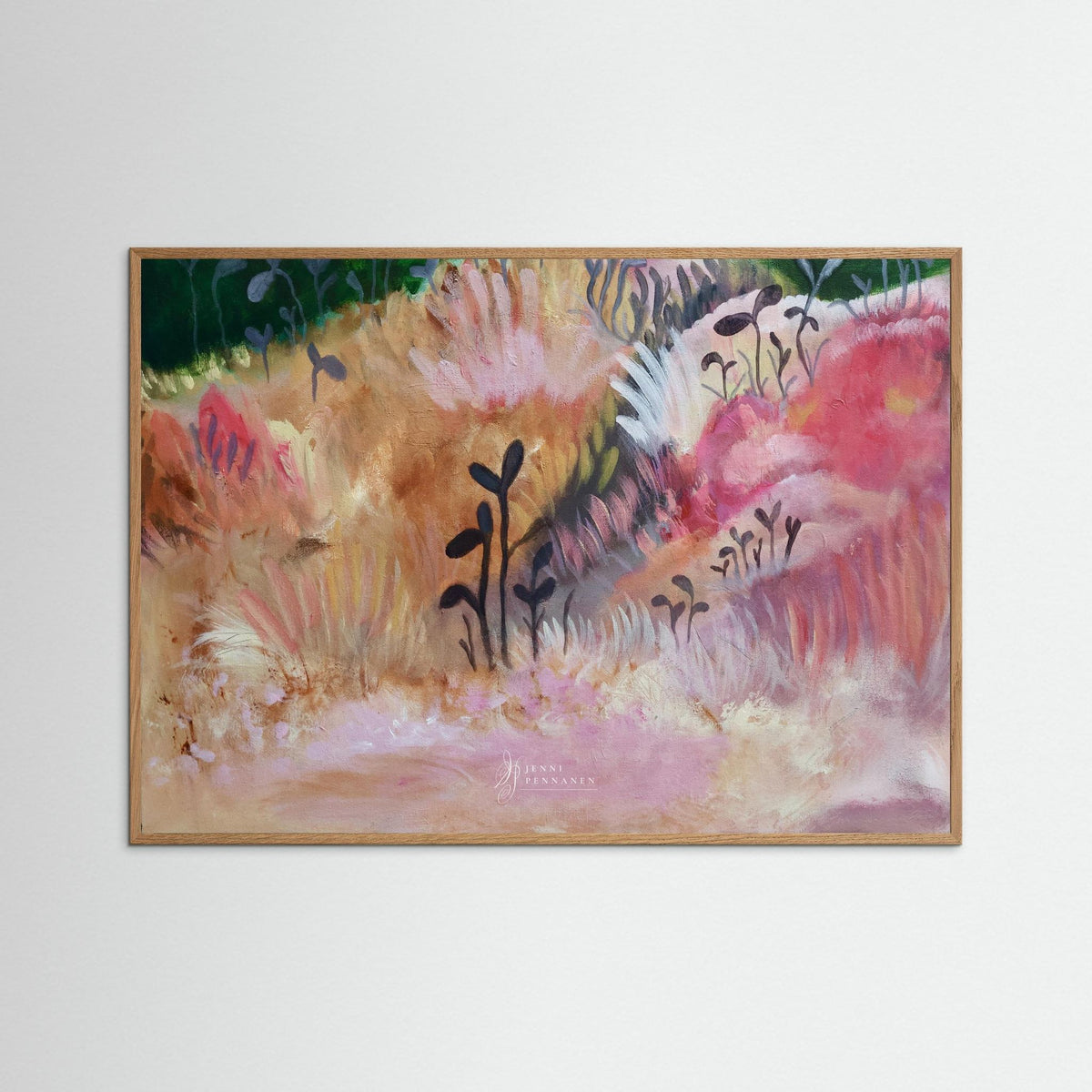 Rosy field fine art print
