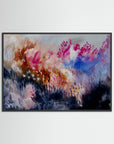 Lush Field – Fine Art -taidejuliste, abstrakti niittyaihe, Jenni Pennanen Art