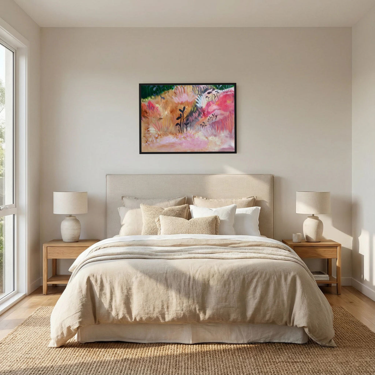 Rosy field fine art print