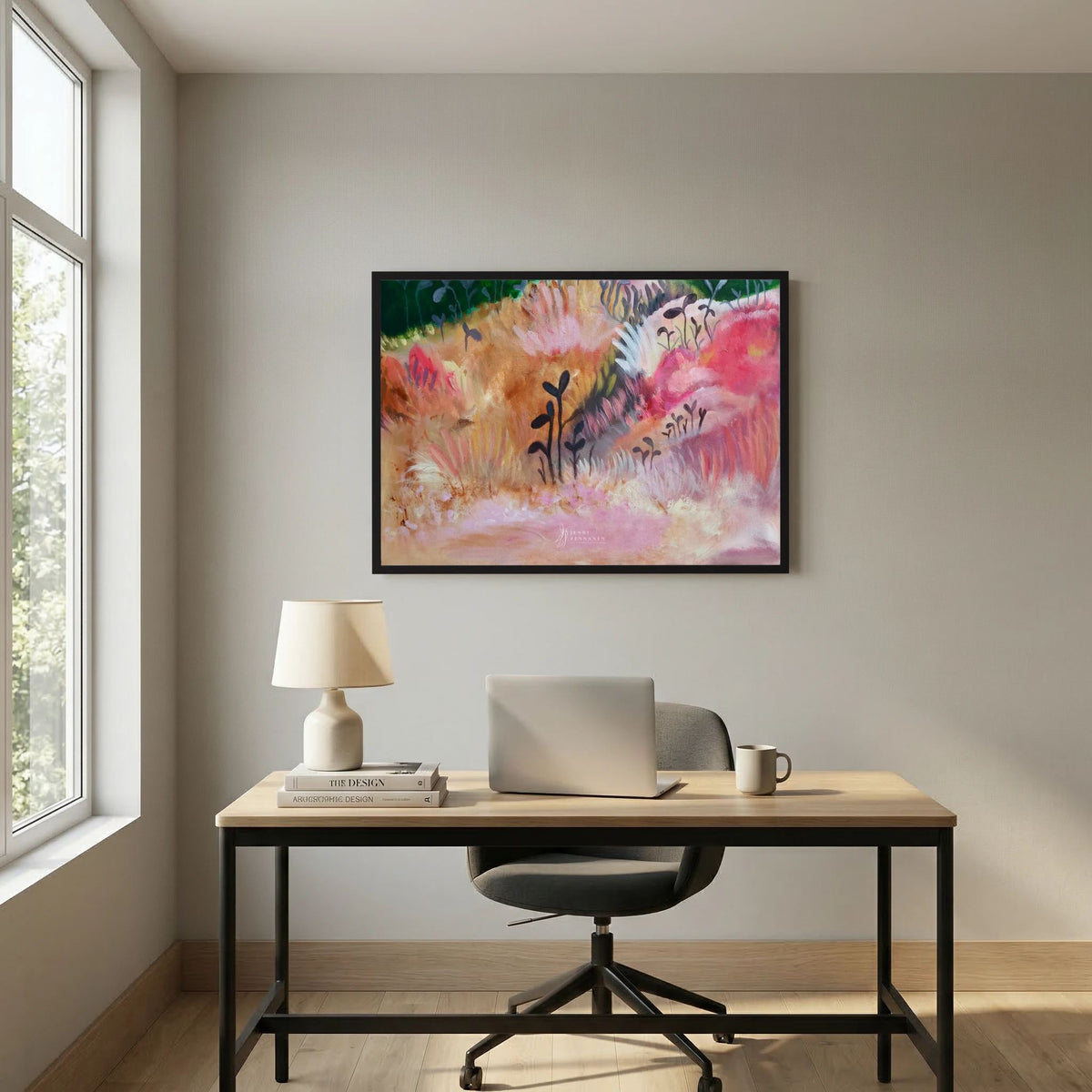Rosy field fine art print