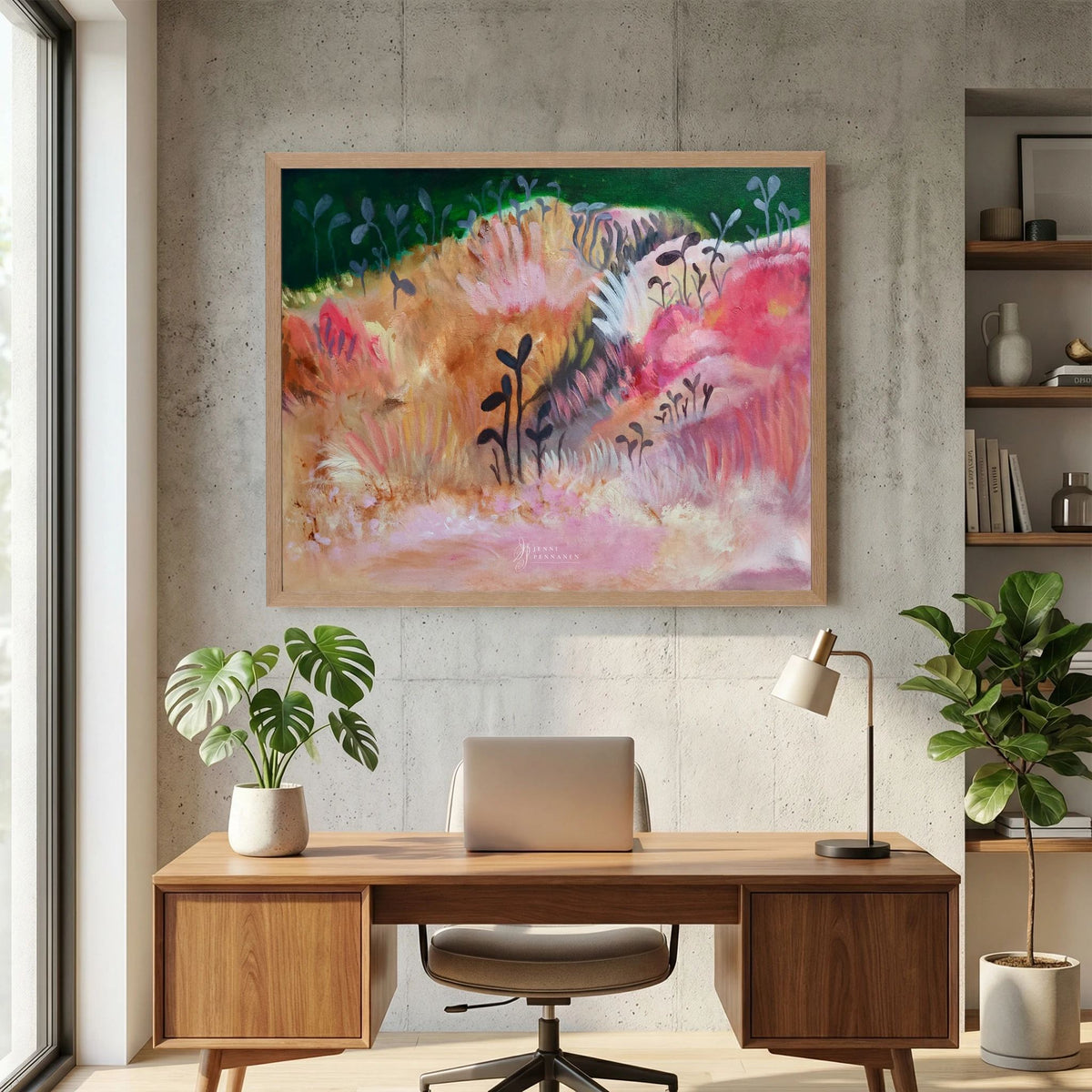 Rosy field fine art print