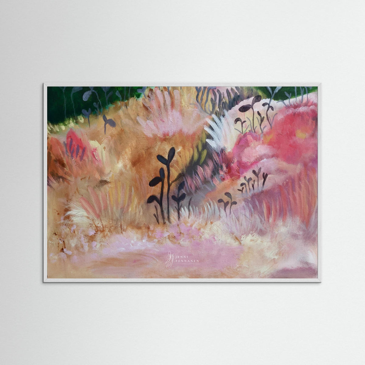 Rosy field fine art print