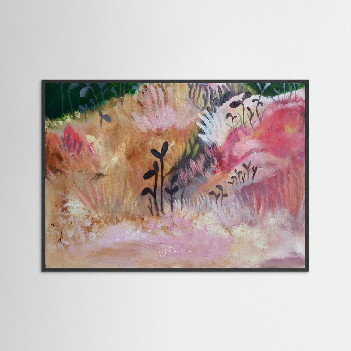 Rosy field fine art print