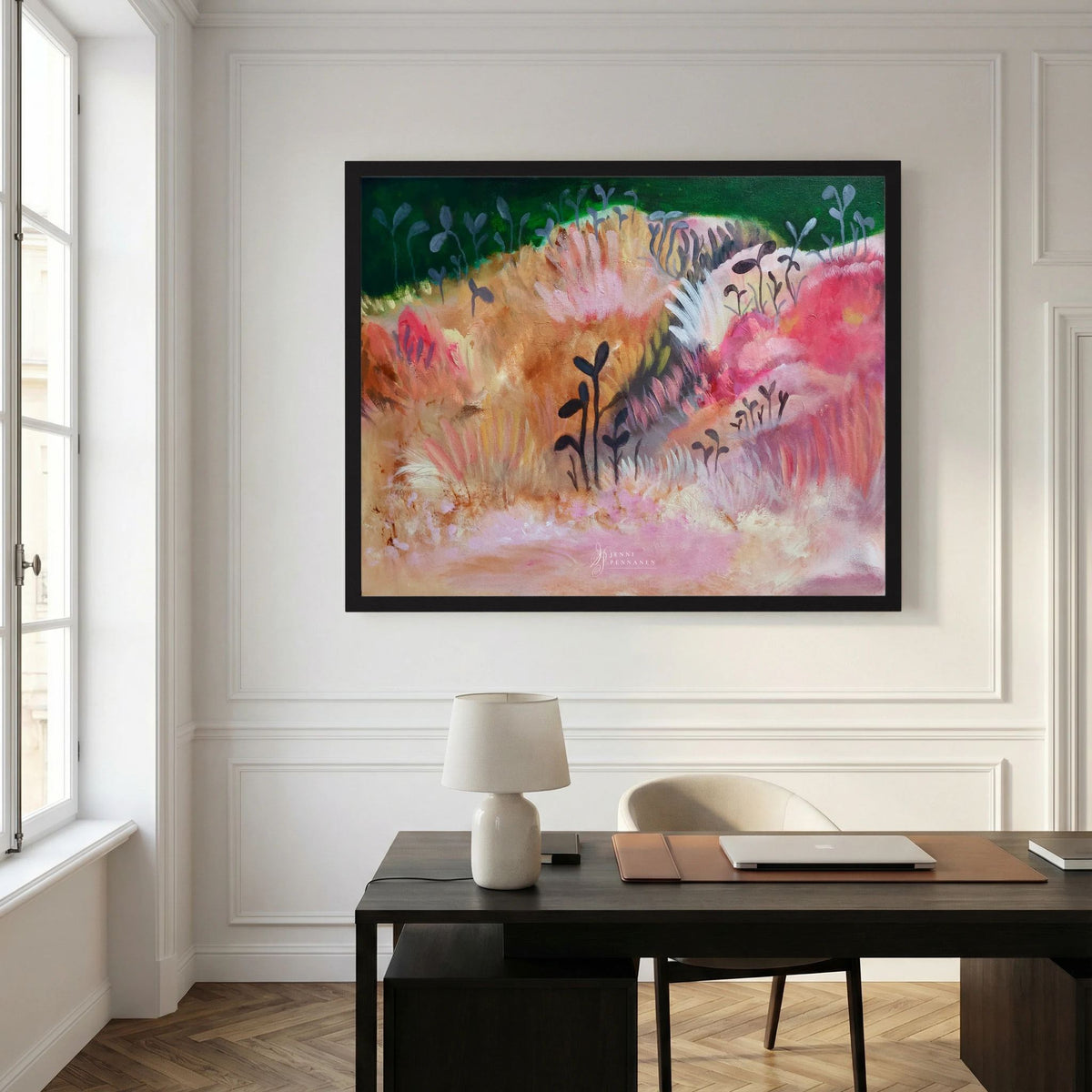 Rosy field fine art print