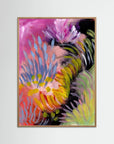 River Field – Fine Art -taidejuliste, abstrakti niittyaihe joenvarresta, Jenni Pennanen Art