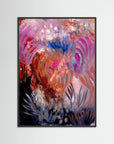 Fiery Field – Fine Art -taidejuliste, abstrakti niittyaihe, Jenni Pennanen Art