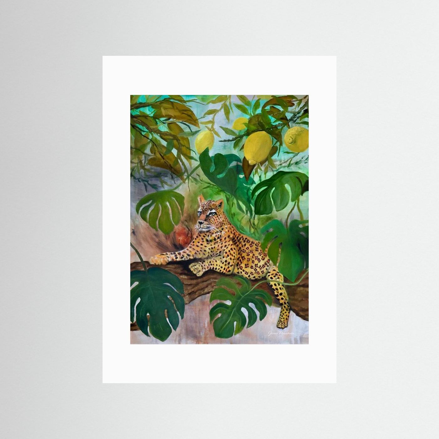 Cat in the lemon tree