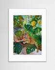 Cat in the lemon tree