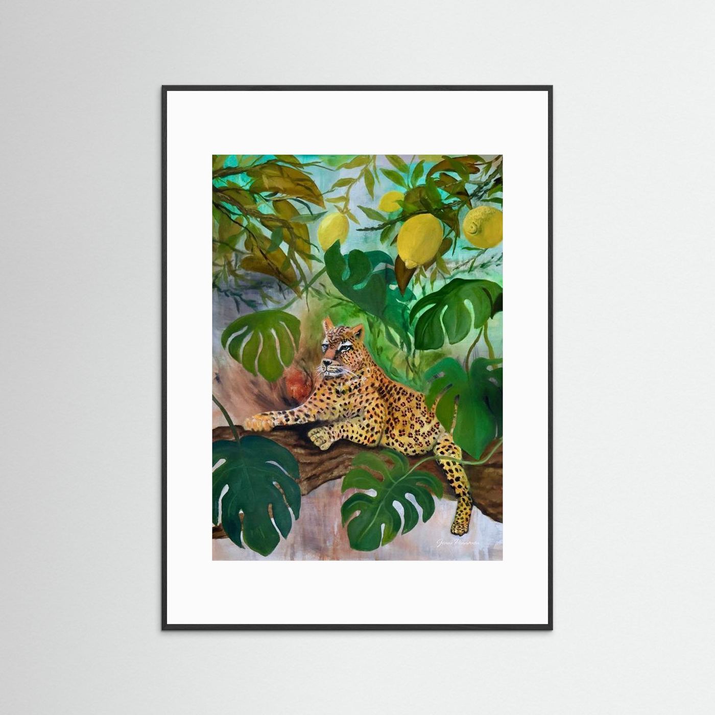 Cat in the lemon tree