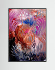 Fiery Field – Fine Art -taidejuliste, abstrakti niittyaihe, Jenni Pennanen Art